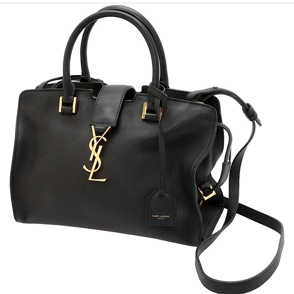 Saint Laurent Paris Handbag Baby Cabas YSL Black